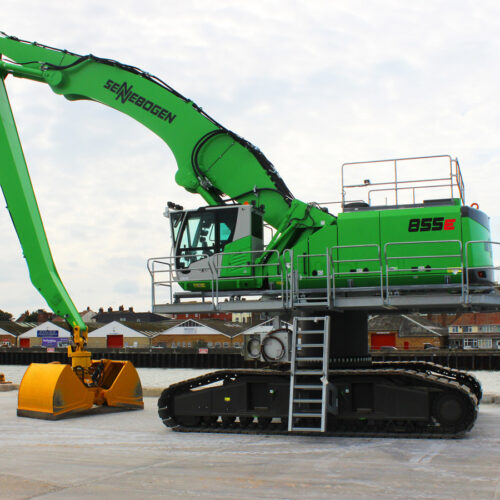 Green Hybrid 855 R-HD E-series Material Handlers